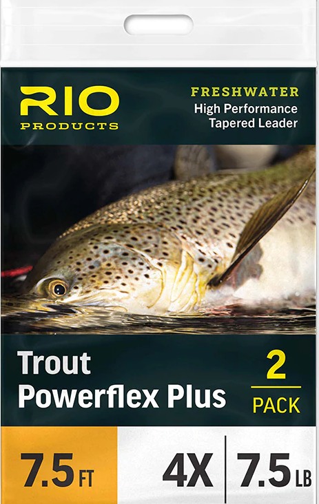 RIO Powerflex Plus 7.5-Foot Leader (2-Pack) – Phil Rowley & Brian Chan's  Stillwater Fly Fishing Store